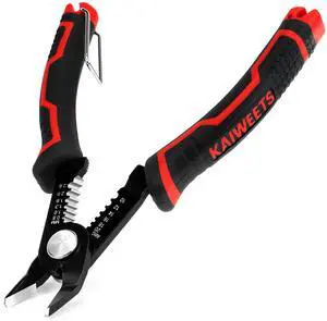 KEHIPI  Wire Cutters 6-Inch Flush cutter with Supplementary Stripping, Cutting Pliers, Handy and Slim Diagonal Cutters, Side Cutting Pliers, Sharp Snip, Safety Lock