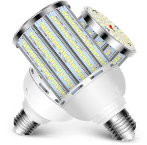 KEHIPI LED Corn Light Bulb LED Light Bulb 550W Equivalent 7500 Lumen 6500K 60W Large Area Cool Daylight White E26/E27 Base for Outdoor Indoor Garage Warehouse Factory Workshop Street Backyard 2Pack