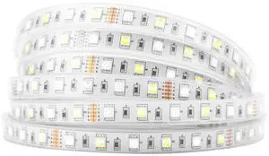 KEHIPI 5050 RGBW RGB+Cool White(6000K-7000K) 150RGB+150White LED Tape Light 5m 16.4ft 60LED/m Multi-Colored IP67 12mm Width FPCB DC12V for Bedroom Home Decoration(No Adapter or Controller)
