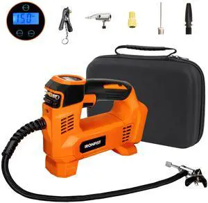 KEHIPI Tire Inflator for DEWALT Battery Portable Air Compressor for Car, Bicycle, Ball, 20V Auto Tire Pump with Digital Pressure Gauge (Tool Only, NO Battery)