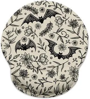 KEHIPI Goth Bat Ergonomic Mouse Pad with Wrist Rest, Gaming Mouse Pad with Wrist Support, Funny Computer Mousepad with Non-Slip Pain Relief PU Base, Gothic Office Desk Accessories Decor Supplies KEHIPI Goth Bat Ergonomic Mouse Pad with Wrist Rest, Gaming Mouse Pad with Wrist Support, Funny Computer Mousepad with Non-Slip Pain Relief PU Base, Gothic Office Desk Accessories Decor Supplies