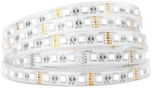 KEHIPI 5050 RGBW RGB+Cool White(6000K-7000K) 4 Colors in 1 LED Tape Light DC12V 5m 16.4ft 60LED/m Multi-Colored IP67 White 14mm PCB for Bedroom Kitchen Home Decoration(No Adapter or Controller)