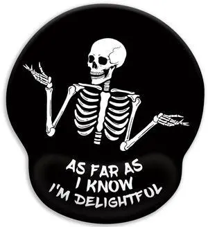 KEHIPI Skeleton Mouse Pad, Ergonomic Mouse Pad with Wrist Rest, Gaming Mouse Pad Wrist Support with Non-Slip Pain Relief PU Base, Funny Skull Mouse Pads for Desk, Goth Office Desk Accessories Decor KEHIPI Skeleton Mouse Pad, Ergonomic Mouse Pad with Wrist Rest, Gaming Mouse Pad Wrist Support with Non-Slip Pain Relief PU Base, Funny Skull Mouse Pads for Desk, Goth Office Desk Accessories Decor