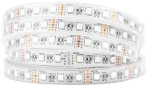 KEHIPI 5050 RGBW RGB+Warm White(2700K-3000K) 4 Colors in 1 LED Tape Light DC12V 5m 16.4ft 60LED/m Multi-Colored IP67 White 14mm PCB for Bedroom Kitchen Home Decoration(No Adapter or Controller)