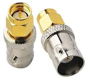 KEHIPI BNC SMA Coax Connector SMA Male to BNC Female Coaxial Connector Low Loss Coax Adapter for RF Antennas, Wireless LAN Devices, Coaxial cable, WiFi, Ham or Handheld Radios, Scanner, SDR Pack of 2 KEHIPI BNC SMA Coax Connector SMA Male to BNC Female Coaxial Connector Low Loss Coax Adapter for RF Antennas, Wireless LAN Devices, Coaxial cable, WiFi, Ham or Handheld Radios, Scanner, SDR Pack of 2