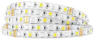 KEHIPI 5050 RGBW RGB+Warm White(2700K-3000K) 150RGB+150White LED Tape Light 5m 16.4ft 60LED/m Multi-Colored IP65 10mm Width FPCB DC12V for Bedroom Home Decoration(No Adapter or Controller)