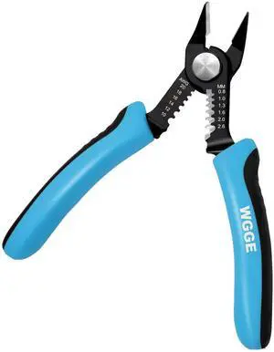 KEHIPI Wire Cutters Precision Flush Pliers with Supplementary Stripping, Cutting Pliers, Handy and Slim Diagonal Cutters, Ultra Sharp Wire Cutter, 10-20AWG wire stripper (6 inch)