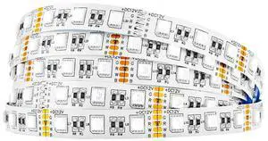 KEHIPI 5050 RGBW RGB+Cool White(6000K-7000K) 4 Colors in 1 LED Tape Light DC12V 5m 16.4ft 60LED/m Multi-Colored IP30 White 12mm PCB for Bedroom Kitchen Home Decoration(No Adapter or Controller)
