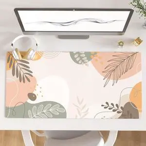 KEHIPI Large Mouse Pad, Extended Desk Mat for Desktop, PU Leather Waterproof Gaming Mousepad, Computer Desk Accessories Protector Writing Pads for School Office Home 31.5" x 15.7" - Abstract Branches KEHIPI Large Mouse Pad, Extended Desk Mat for Desktop, PU Leather Waterproof Gaming Mousepad, Computer Desk Accessories Protector Writing Pads for School Office Home 31.5" x 15.7" - Abstract Branches