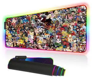 KEHIPI RGB Mouse Pad, Large Extended Soft Led Mouse Mat with Different Lighting Modes, 900 x 400mm / 35.4 * 15.7Inch (90x40 rgdajihe003) KEHIPI RGB Mouse Pad, Large Extended Soft Led Mouse Mat with Different Lighting Modes, 900 x 400mm / 35.4 * 15.7Inch (90x40 rgdajihe003)