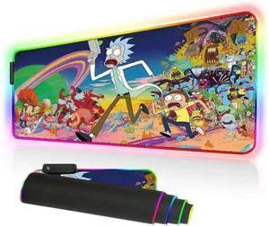 KEHIPI RGB Mouse Pad, Large Extended Soft Led Mouse Mat with Different Lighting Modes, 900 x 400mm / 35.4 * 15.7Inch KEHIPI RGB Mouse Pad, Large Extended Soft Led Mouse Mat with Different Lighting Modes, 900 x 400mm / 35.4 * 15.7Inch