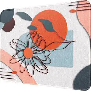 KEHIPI Mouse Pad [30% Larger] with Anti-fray Stitching, Premium-Textured & Waterproof Computer Mousepad with Non-Slip Rubber Base, Gaming Mouse Mat for Laptop, Office & Home, Pastel Petals