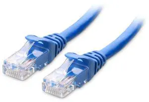 KEHIPI 10Gbps Snagless Short Cat 6 Ethernet Cable - 3ft, Cat 6 Cable, Cat6 Cord, Ethernet Cord, Blue