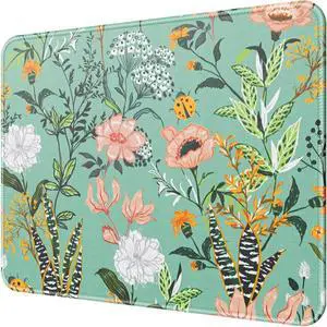 KEHIPI Mouse Pad [30% Larger] with Anti-fray Stitching, Premium-Textured & Waterproof Computer Mousepad with Non-Slip Rubber Base, Gaming Mouse Mat for Laptop, Office & Home, Garden Whispers