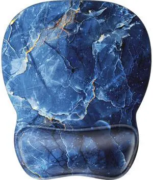 KEHIPI Ergonomic Mouse Pad with Gel Wrist Rest, Comfortable Mousepad with Smooth Wrist Support Surface and Non-Slip PU Base for Pain Relief, Computer, Laptop, Office & Home, 9.4 x 8.1 in, Ocean Marble KEHIPI Ergonomic Mouse Pad with Gel Wrist Rest, Comfortable Mousepad with Smooth Wrist Support Surface and Non-Slip PU Base for Pain Relief, Computer, Laptop, Office & Home, 9.4 x 8.1 in, Ocean Marble