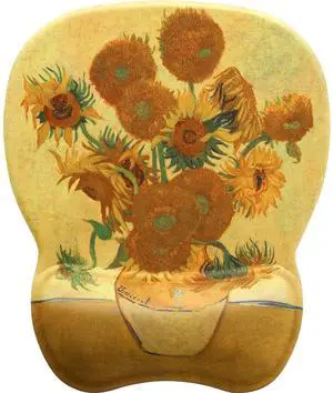 KEHIPI Ergonomic Mouse Pad with Gel Wrist Rest, Comfortable Mousepad with Smooth Wrist Support Surface and Non-Slip PU Base for Pain Relief, Computer, Laptop, Office & Home, 9.4 x 8.1 in, Sunflower KEHIPI Ergonomic Mouse Pad with Gel Wrist Rest, Comfortable Mousepad with Smooth Wrist Support Surface and Non-Slip PU Base for Pain Relief, Computer, Laptop, Office & Home, 9.4 x 8.1 in, Sunflower