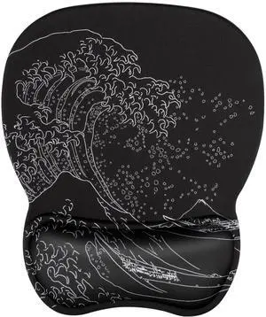 KEHIPIErgonomic Mouse Pad with Gel Wrist Rest, Comfortable Mousepad with Smooth Wrist Support Surface and Non-Slip PU Base for Pain Relief, Computer, Laptop, Office & Home, 9.4 x 8.1 in, Kanagawa Wave KEHIPIErgonomic Mouse Pad with Gel Wrist Rest, Comfortable Mousepad with Smooth Wrist Support Surface and Non-Slip PU Base for Pain Relief, Computer, Laptop, Office & Home, 9.4 x 8.1 in, Kanagawa Wave