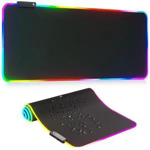KEHIPI RGB Mousepad Led Mouse Pad, Large Mouse Pad,Led and Big Mouse mat KEHIPI RGB Mousepad Led Mouse Pad, Large Mouse Pad,Led and Big Mouse mat