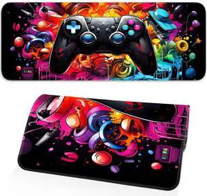 KEHIPI Gaming Mouse Pad, Large Mouse Pad, Waterproof Non-Slip Rubber Base, Stitched Edges, Suitable for Gaming, Office, Home, 31.5x11.8 Inch, Desk Decoration KEHIPI Gaming Mouse Pad, Large Mouse Pad, Waterproof Non-Slip Rubber Base, Stitched Edges, Suitable for Gaming, Office, Home, 31.5x11.8 Inch, Desk Decoration