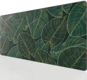 KEHIPI Large Gaming Mouse Pad with Stitched Edges, Extended Mousepad with Superior Micro-Weave Cloth, Non-Slip Base, Water Resist Keyboard Pad for Gamer, Office & Home, 31.5x15.7in, Golden Leaves KEHIPI Large Gaming Mouse Pad with Stitched Edges, Extended Mousepad with Superior Micro-Weave Cloth, Non-Slip Base, Water Resist Keyboard Pad for Gamer, Office & Home, 31.5x15.7in, Golden Leaves