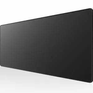 KEHIPI Large Gaming Mouse Pad with Stitched Edges, Extended Mousepad with Superior Micro-Weave Cloth, Non-Slip Base, Water Resist Keyboard Pad, Desk Mat for Gamer, Office & Home, 31.5 x 15.7 in, Black