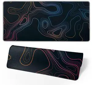 KEHIPI Topographic Contour Map XL Mouse Pad 31.5 x 11.8 Inch Gaming Mousepad Extended Large Mousepad with Nonslip Rubber Base Stitched Edges Laptop Desk Pad Home Office Supplies KEHIPI Topographic Contour Map XL Mouse Pad 31.5 x 11.8 Inch Gaming Mousepad Extended Large Mousepad with Nonslip Rubber Base Stitched Edges Laptop Desk Pad Home Office Supplies