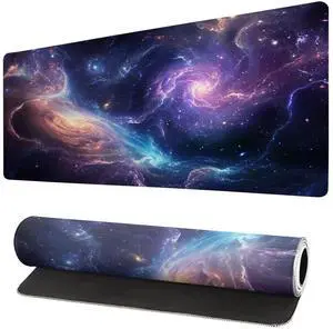 KEHIPI Gaming Mouse Pad Desk Pad,Extended Big Mouse Pad,31.5x11.8 Inch Long Computer Keyboard Mouse Mat Mousepad with 3mm Non-Slip Base and Stitched Edge for Gaming and Office (Nebula) KEHIPI Gaming Mouse Pad Desk Pad,Extended Big Mouse Pad,31.5x11.8 Inch Long Computer Keyboard Mouse Mat Mousepad with 3mm Non-Slip Base and Stitched Edge for Gaming and Office (Nebula)