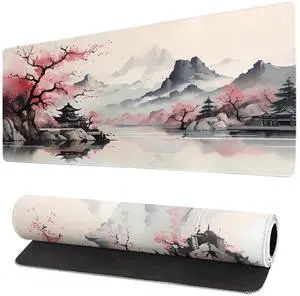 KEHIPI Gaming Mouse Pad Desk Pad,Extended Big Mouse Pad,31.5x11.8 Inch Long Computer Keyboard Mouse Mat Mousepad with 3mm Non-Slip Base and Stitched Edge for Gaming and Office KEHIPI Gaming Mouse Pad Desk Pad,Extended Big Mouse Pad,31.5x11.8 Inch Long Computer Keyboard Mouse Mat Mousepad with 3mm Non-Slip Base and Stitched Edge for Gaming and Office