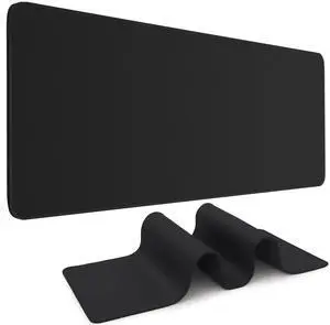 KEHIPI Black Mouse Pad Gaming Keyboard Pad 31.5 x 11.8 in Large Computer Mouse Pad with Anti-Slip Rubber Base and Stitched Edges, Extended Mouse Mat for Gaming Working KEHIPI Black Mouse Pad Gaming Keyboard Pad 31.5 x 11.8 in Large Computer Mouse Pad with Anti-Slip Rubber Base and Stitched Edges, Extended Mouse Mat for Gaming Working