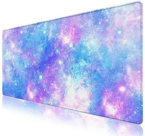 KEHIPI Extended Gaming Mouse Pad Mat- Large Desk Mat Rubber Base Computer Desktop Laptop Keyboard Mouse Mat Stitched Edges, 35.1x15.75 in XXL Waterproof Mousepad for Work & Game, Romantic Starry Night KEHIPI Extended Gaming Mouse Pad Mat- Large Desk Mat Rubber Base Computer Desktop Laptop Keyboard Mouse Mat Stitched Edges, 35.1x15.75 in XXL Waterproof Mousepad for Work & Game, Romantic Starry Night