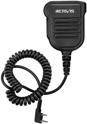 KEHIPI  Heavy Radio Microphone,IP54 Waterproof Shoulder Mic,Police Walkie Talkie Mic,for RT22 H777 RT21 RT68 RT86 RT85,Compatible with BAOFENG UV-5R BF-F8HP UV-5G Plus 5RM BF-888S Kenwood BTECH(1Pack)