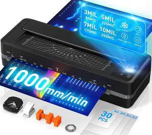 KEHIPI 3-10 Mil Thermal Laminator Machine 11x17 Heavy Duty Lamination Machine 4-Roller Commercial Laminating Machine 13 inch for Teacher,Large Laminate Machine with Laminating Sheets for Office School