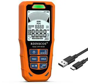 KEHIPI EMF Detector, Detect All 3 Types of Electromagnetic Radiation Field in 1 EMF Meter for Cell Towers, and Smart Meters, EMF Reader for Home, Office (RD660)