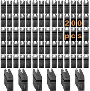 KEHIPI Oscillating Saw Blades Multitool Blades -200 PCS Professional Oscillating Tool Blades for Wood Plastics Cutting, Quick Release Multi Tool Blades Kits Fit Dewalt Milwaukee Ryobi Bosch KEHIPI Oscillating Saw Blades Multitool Blades -200 PCS Professional Oscillating Tool Blades for Wood Plastics Cutting, Quick Release Multi Tool Blades Kits Fit Dewalt Milwaukee Ryobi Bosch