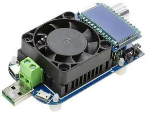 KEHIPI Electronic USB Load Tester, Adjustable Discharge Resistor Module 35W, Test and Trigger QC2.0 QC3.0 AFC 9V FCP, Intelligent Temperature Control with Cooling Fan