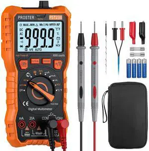 KEHIPI Digital Multimeter 6000 Count - TRMS Voltmeter Multimetro Digital Auto Range Multimeter Tester, NCV Detector DC AC Voltage Current Meter KEHIPI Digital Multimeter 6000 Count - TRMS Voltmeter Multimetro Digital Auto Range Multimeter Tester, NCV Detector DC AC Voltage Current Meter