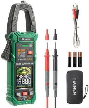 KEHIPI TCM-300D Digital Clamp Meter, 6000 Counts Multimeter, Voltage Tester with AC/DC Current &Voltage, Auto-Ranging Voltmeter with Inrush Capacitance Resistance Diode Continuity NCV/Live Wire KEHIPI TCM-300D Digital Clamp Meter, 6000 Counts Multimeter, Voltage Tester with AC/DC Current &Voltage, Auto-Ranging Voltmeter with Inrush Capacitance Resistance Diode Continuity NCV/Live Wire
