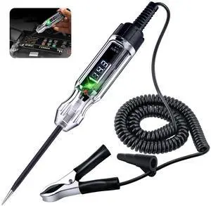 KEHIPI Automotive Test Light, Heavy Duty 5-90V Digital LED Electrical Tester, Circuit Tester with 140 Inch PU Spring Wire, Voltage Tester Pen for Checking Vehicle Car Truck Motorcycle Boat KEHIPI Automotive Test Light, Heavy Duty 5-90V Digital LED Electrical Tester, Circuit Tester with 140 Inch PU Spring Wire, Voltage Tester Pen for Checking Vehicle Car Truck Motorcycle Boat