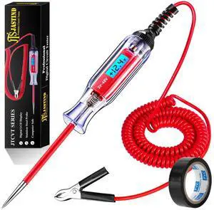 KEHIPI Automotive Test Light 3-48V DC Digital LCD Circuit Tester, Bidirectional Voltage Tester with Voltmeter & 140 Inch Extended Spring Wire, Heavy Duty Electric Tester for Car Fuse, Battery KEHIPI Automotive Test Light 3-48V DC Digital LCD Circuit Tester, Bidirectional Voltage Tester with Voltmeter & 140 Inch Extended Spring Wire, Heavy Duty Electric Tester for Car Fuse, Battery