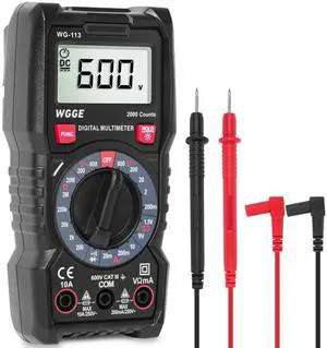 KEHIPI Digital Multimeter with Case, DC AC Voltmeter, Ohm Volt Amp Test Meter and Continuity Test Diode Voltage Tester for Household Outlet, Automotive Battery Test (Anti-Burn with Double Fuses) KEHIPI Digital Multimeter with Case, DC AC Voltmeter, Ohm Volt Amp Test Meter and Continuity Test Diode Voltage Tester for Household Outlet, Automotive Battery Test (Anti-Burn with Double Fuses)