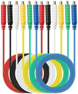KEHIPI Magnetic Jumper Wires - 6pc Silicon Soft Flexible Magnetic Leads for Testing 30VAC 5A 20AWG Jumper Test Wires for HVAC Professionals KEHIPI Magnetic Jumper Wires - 6pc Silicon Soft Flexible Magnetic Leads for Testing 30VAC 5A 20AWG Jumper Test Wires for HVAC Professionals