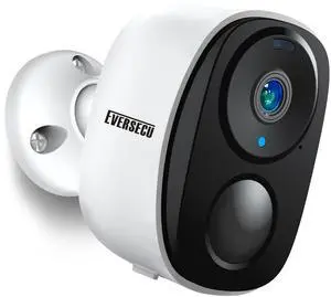 KEHIPI 2K 3MP Outdoor Wireless Security Camera Support Pairing Via Bluetooth, Rechargeable Battery-Powered WiFi Home CCTV Bullet Camera, Spotlight, PIR Motion Detection, 2-Way Audio, Night Vision