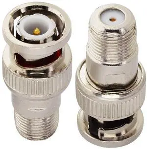 KEHIPI F-Type to BNC Coax Adapter BNC Male to F Female Coaxial Cable Connector Adapter RG6 Coax Connector for CCTV Camera Satellite Scanner RG6/RG59/RG58/SDI/HD SDI (2 Pack) KEHIPI F-Type to BNC Coax Adapter BNC Male to F Female Coaxial Cable Connector Adapter RG6 Coax Connector for CCTV Camera Satellite Scanner RG6/RG59/RG58/SDI/HD SDI (2 Pack)