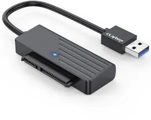 KEHIPI SATA to USB 3.0 Adapter, USB SATA Cable for 2.5" SSD & HDD Internal Hard Drive Reader 5Gbps Data Transfer Converter Support UASP Compatible with Computers, Laptops, Tablets