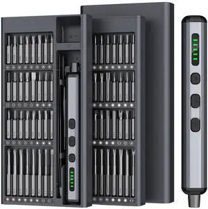 KEHIPI Mini Electric Screwdriver 3.7V, Cordless Screwdriver Set, Precision Electric Screwdrivers 72-in-1 Magnetic Bits, Rechargeable Portable Repair Tool Kit for Electronics Laptops Glasses Clocks