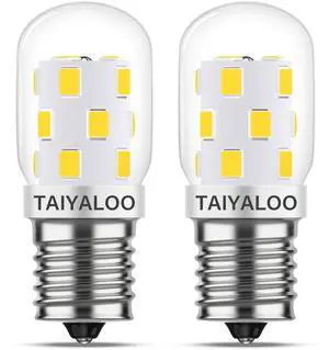 KEHIPI LED Microwave Light Bulb Over Stove Appliance 8206232A 40W Incandescent Equivalent, E17 LED Bulb Dimmable for Refrigerator, Range Hood, 3W 380LM Daylight White 6000K, T7 Intermediate Base