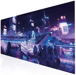KEHIPI Large Gaming Mouse Pad, Extended XXL Desk Pad & Non-Slip Rubber Mat for Mice and Keyboard with Stitched Edges 90x40 zisecity006 KEHIPI Large Gaming Mouse Pad, Extended XXL Desk Pad & Non-Slip Rubber Mat for Mice and Keyboard with Stitched Edges 90x40 zisecity006