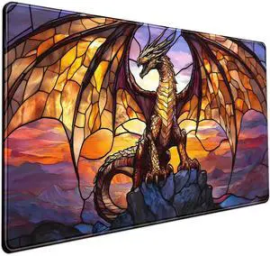 KEHIPI Dragon Desk Mat Large Mouse Pad XXL Extended Gaming, Gamer Gift Play Mat Desk Mousepad with Stitched Edges, Keyboard Mouse Mat for Work Game Office 31.5x15.7 in-Gift for Boyfriend or Son KEHIPI Dragon Desk Mat Large Mouse Pad XXL Extended Gaming, Gamer Gift Play Mat Desk Mousepad with Stitched Edges, Keyboard Mouse Mat for Work Game Office 31.5x15.7 in-Gift for Boyfriend or Son