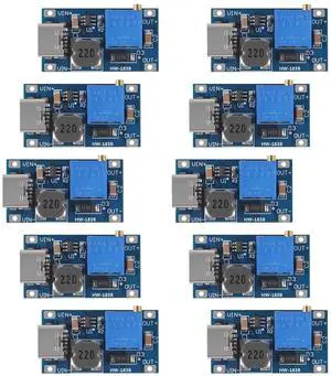 KEHIPI 10 Pieces Type-C MT3608 DC-DC Boost Converter 2A Adjustable Module Voltage Regulator Board Input Voltage 2 Volt-24 Volt to 5 Volt-28 Volt Output Voltage KEHIPI 10 Pieces Type-C MT3608 DC-DC Boost Converter 2A Adjustable Module Voltage Regulator Board Input Voltage 2 Volt-24 Volt to 5 Volt-28 Volt Output Voltage