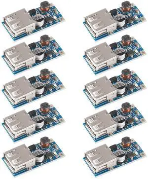 KEHIPI 10 PCS PFM Control DC-DC Converter Step Up Boost Module 600MA USB Charger 0.9V-5V to 5V Power Supply Module KEHIPI 10 PCS PFM Control DC-DC Converter Step Up Boost Module 600MA USB Charger 0.9V-5V to 5V Power Supply Module